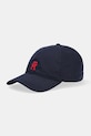 Tommy Hilfiger czapka z daszkiem bawełniana aplikacja granatowy AM0AM13542