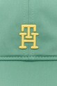 Tommy Hilfiger șapcă de baseball din bumbac AM0AM13542 verde SS25