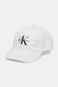 Памучна шапка с козирка Calvin Klein Jeans памук бял LV04G5004G