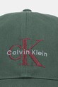 Хлопковая кепка Calvin Klein Jeans LV04G5004G зелёный AW25