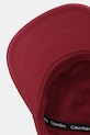 Calvin Klein Jeans șapcă de baseball din bumbac burgundia LV04G5004G