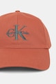 Calvin Klein czapka z daszkiem męska bawełniana LV04G5004G pomarańczowy SS26