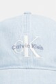 Džínsová šiltovka Calvin Klein Jeans LV04G5007G modrá AW25