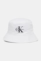 Calvin Klein Jeans bucket klobouk pánský bavlněný bílá LV04G5020G