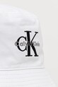 Doplňky Calvin Klein Jeans bucket klobouk pánský bavlněný LV04G5020G bílá