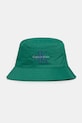 Calvin Klein Jeans bucket klobouk pánský bavlněný zelená LV04G5020G