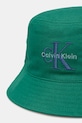 Calvin Klein Jeans bucket klobouk pánský bavlněný LV04G5020G zelená SS26