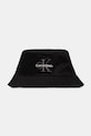 Шляпа из хлопка Calvin Klein Jeans аппликация чёрный LV04G5020G