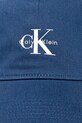 Bavlnená šiltovka Calvin Klein Jeans LV04G5032G tmavomodrá SS25