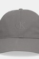 Calvin Klein Jeans czapka z daszkiem bawełniana LV04G5002G szary AW25
