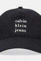 Calvin Klein Jeans czapka z daszkiem bawełniana LV04G5036G czarny SS25