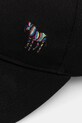 Bavlněná baseballová čepice Paul Smith M1A.987DT.POZEB černá SS25