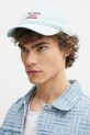Bavlnená šiltovka Drôle de Monsieur La Casquette Slogan G.CP151.CO138.LBE modrá SS25