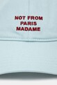 Drôle de Monsieur șapcă de baseball din bumbac La Casquette Slogan G.CP151.CO138.LBE albastru SS25