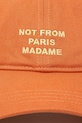 Drôle de Monsieur pamut baseball sapka La Casquette Slogan G.CP151.CO138.RT narancssárga SS25