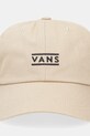 Vans czapka z daszkiem bawełniana VN000HS64MG1 zielony SS25