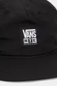 Pamučna kapa sa šiltom Vans VN000K61BLK1 crna SS25
