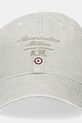 Bavlněná baseballová čepice Aeronautica Militare HA1204CT2476 zelená SS25