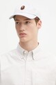 Βαμβακερό καπέλο του μπέιζμπολ A Bathing Ape One Point απλικέ γκρί 1L30180001