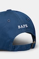 Аксесоари Памучна шапка с козирка A Bathing Ape One Point 1L30180001 син