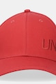 United Colors of Benetton șapcă de baseball din bumbac 6NFPUA01C rosu SS25