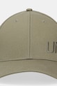 United Colors of Benetton șapcă de baseball din bumbac 6NFPUA01C verde SS25