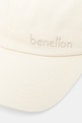 United Colors of Benetton czapka z daszkiem 6QNGUA01D beżowy SS25
