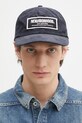 Βαμβακερό καπέλο του μπέιζμπολ NEIGHBORHOOD Corduroy Dad Cap απλικέ σκούρο μπλε 242YGNH.HT04