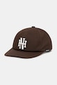 Kapa sa šiltom NEIGHBORHOOD Baseball Cap natpis smeđa 251HCNH.HT01