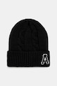 AAPE beanie Main applique black AAPHTM5288XXN