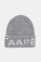 Kapa s dodatkom vune AAPE Main natpis siva AAPHTM5291XXN