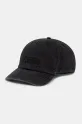 MM6 Maison Margiela czapka z daszkiem bawełniana bawełna czarny SH2TC0002.M35190.899