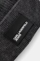 Karl Lagerfeld Jeans caciula din bumbac A1W33113 gri SS25