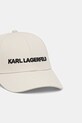 Бавовняна бейсболка Karl Lagerfeld A1W33071 бежевий AA00