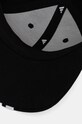 Бавовняна бейсболка adidas BBALL 3S CAP NL чорний JG1072