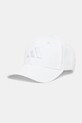 Хлопковая кепка adidas BBALL CAP TONAL аппликация бежевый JC8879