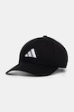 Хлопковая кепка adidas BB CAP COT NL аппликация чёрный JG0998