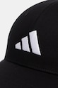 Хлопковая кепка adidas BB CAP COT NL JG0998 чёрный SS25