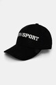 Хлопковая кепка PLEIN SPORT аппликация чёрный SADA.UAC0502.STE003N