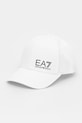 EA7 Emporio Armani czapka z daszkiem bawełniana bawełna biały AF11989.7X000005