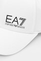 EA7 Emporio Armani czapka z daszkiem bawełniana AF11989.7X000005 biały AW25