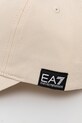 Аксесоари Памучна шапка с козирка EA7 Emporio Armani AF11989.7X000047 бежов