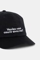 Bavlněná baseballová čepice adidas Originals WORDING JD1004 černá SS25