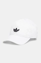 Kšiltovka adidas Originals BASEBALL AC bavlna bílá JC6025