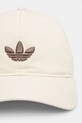 Бавовняна бейсболка adidas Originals BASEBALL AC JC6037 бежевий SS25