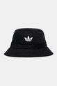 Бавовняний капелюх adidas Originals Adicolor аплікація чорний JC6041