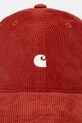 Carhartt WIP berretto da baseball Harlem Cap I028955.2OYXX rosso SS25