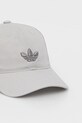 Bavlněná baseballová čepice adidas Originals JC6029 šedá SS25