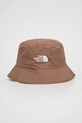 The North Face palarie cu doua fete Sun Stash Planet friendly maro NF00CGZ058W1