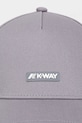 K-Way czapka z daszkiem bawełniana K8132SW szary SS25